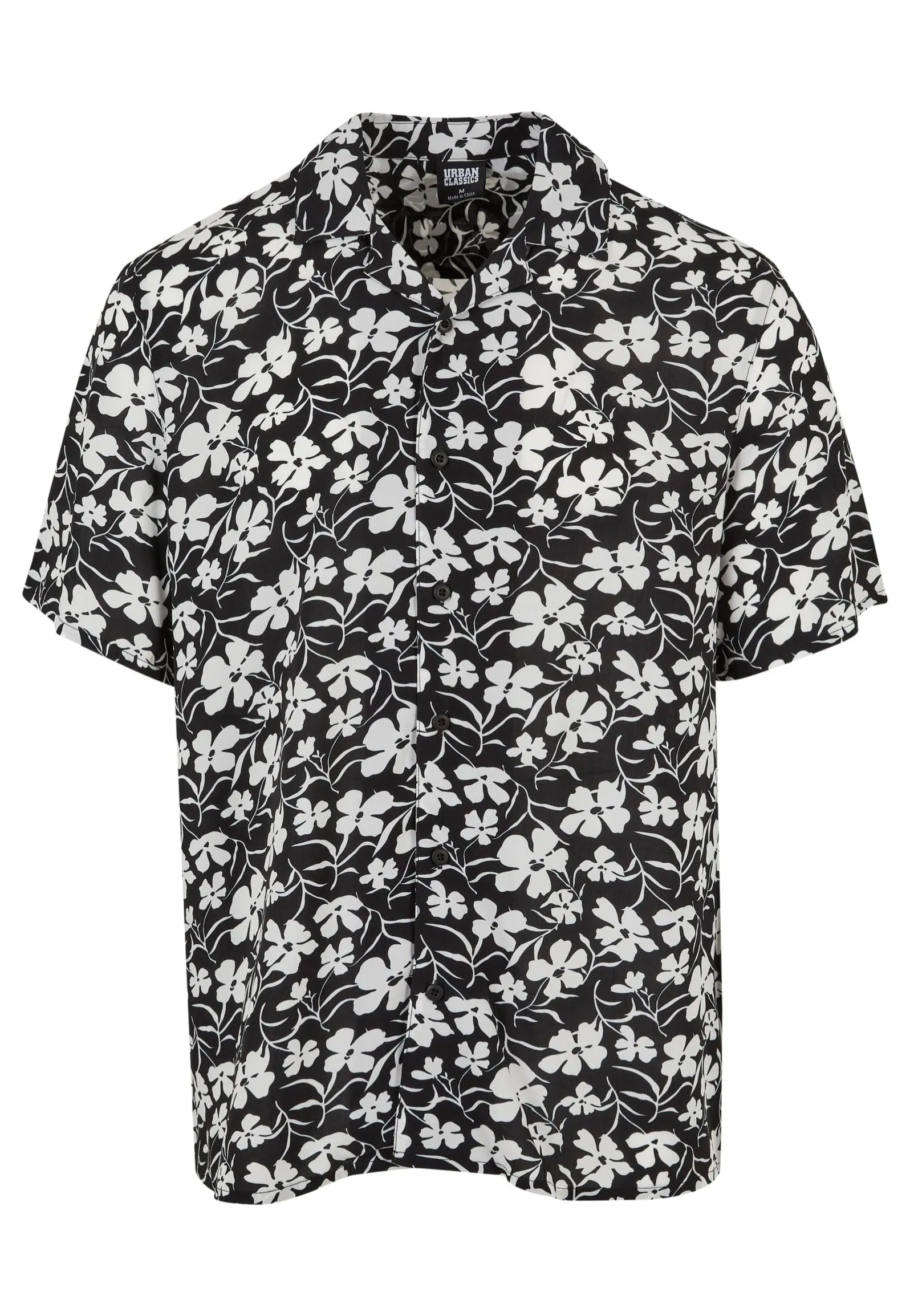 Urban Classics - Viscose AOP Resort Whiteflower - Shirt