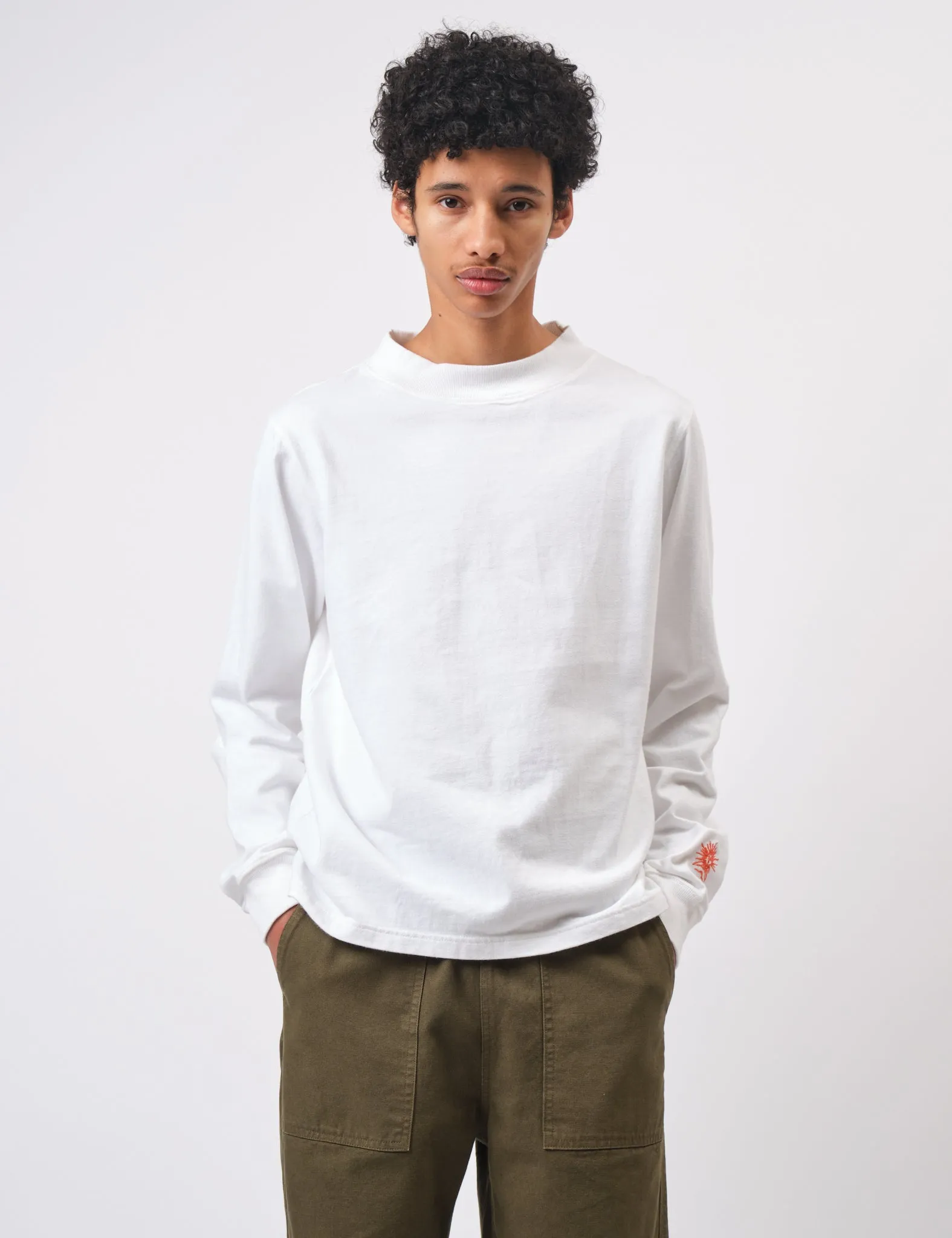 VIP Favorite Bhode Turtle Neck Long Sleeve Jersey 300gsm - White  Almost Sold Out!