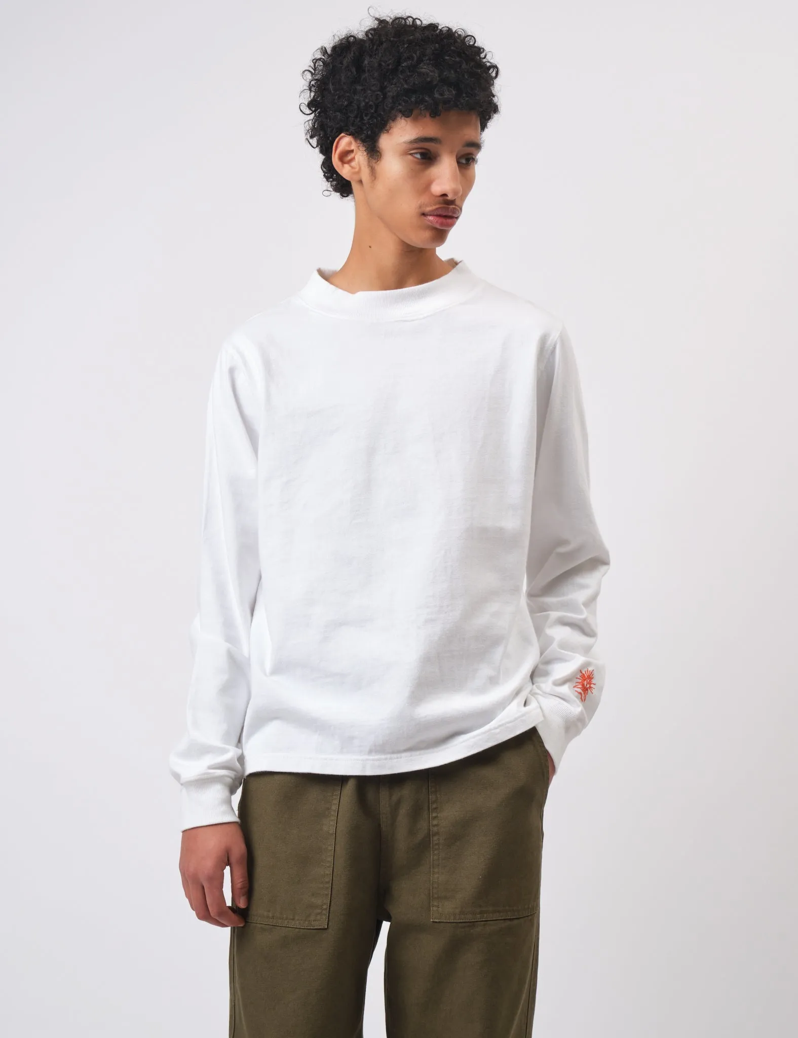 VIP Favorite Bhode Turtle Neck Long Sleeve Jersey 300gsm - White  Almost Sold Out!
