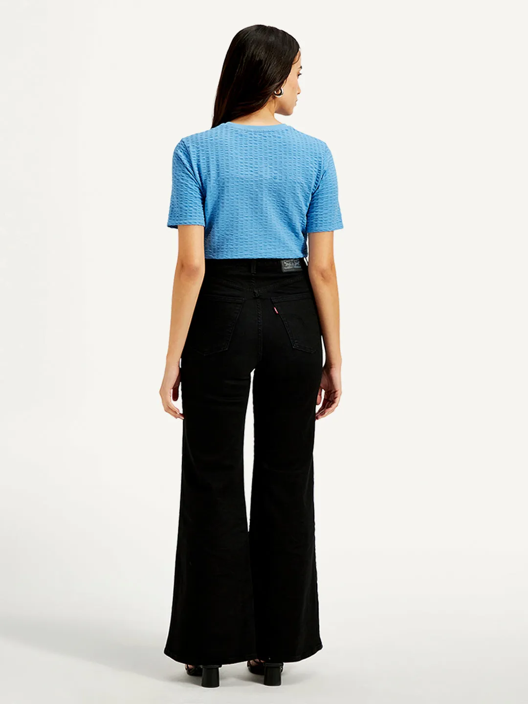 Women's Black Bootcut Fit High Rise Jeans LEVI'S