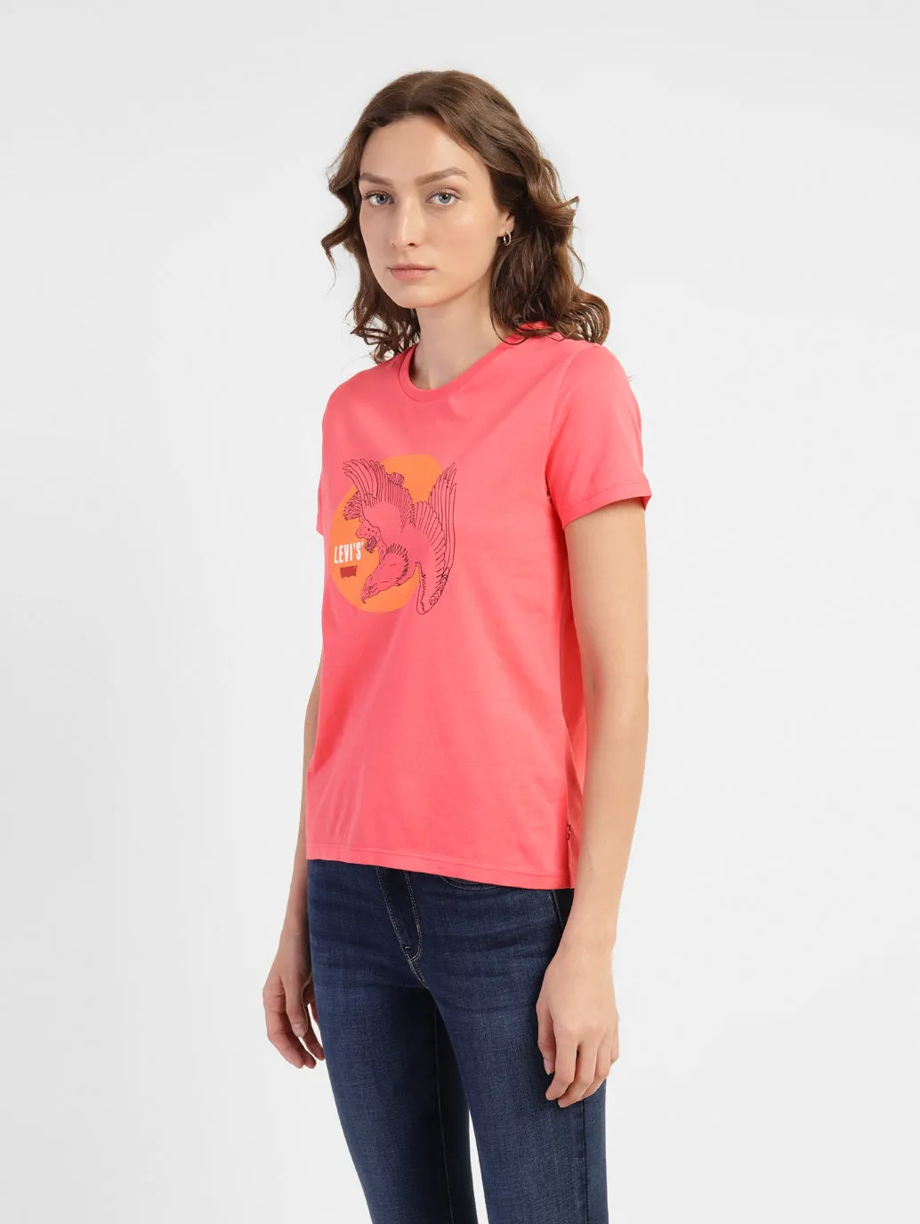 Women's Graphic Crew Neck  T-shirt LEVI'S