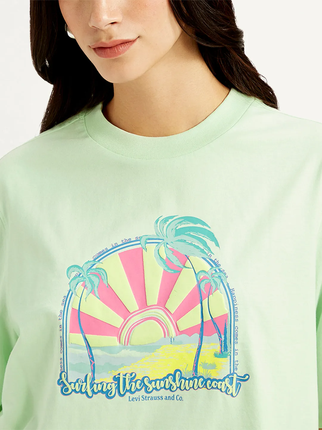 Women's Graphic Print Relaxed Fit T-shirts LEVI'S