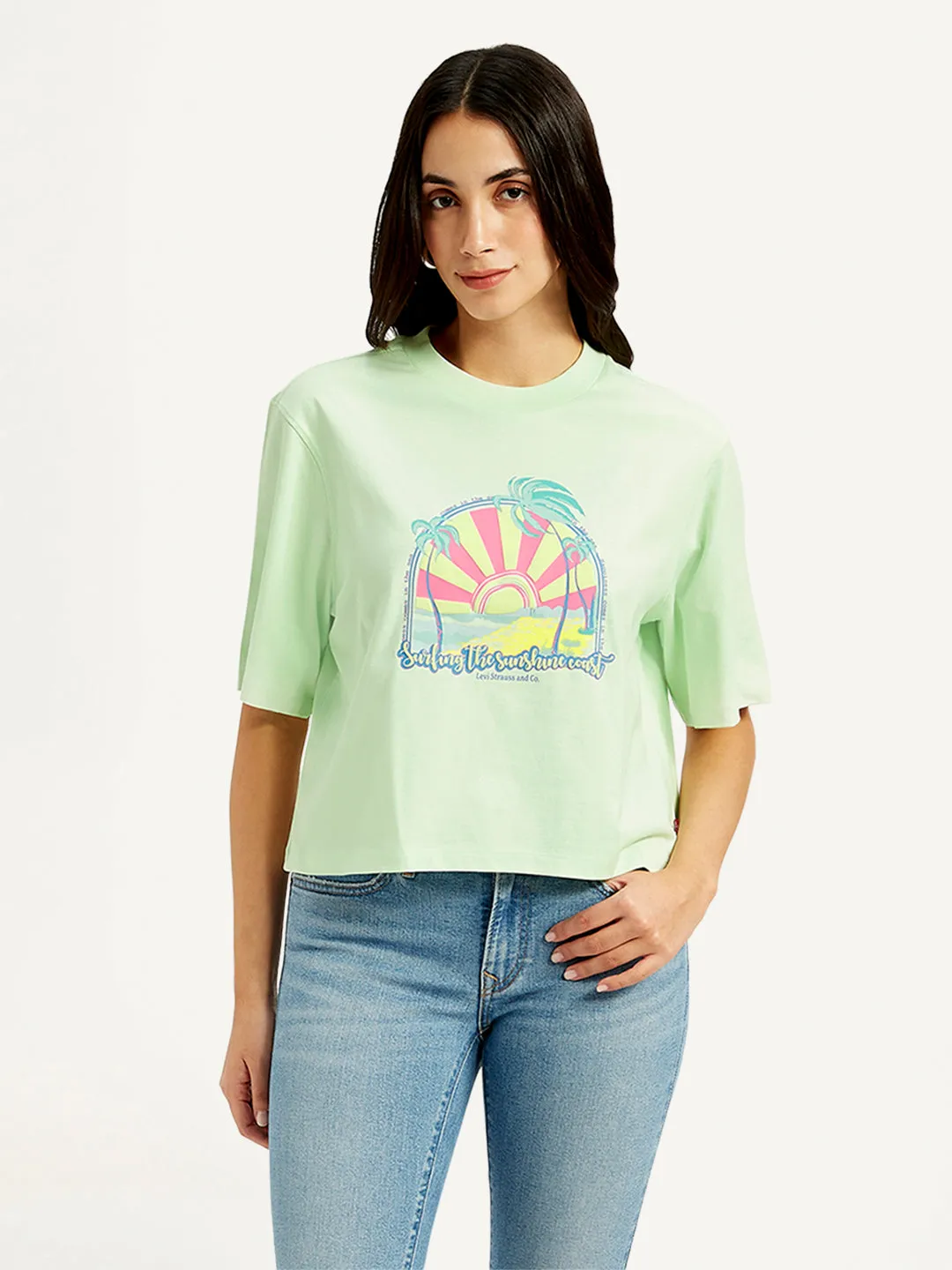Women's Graphic Print Relaxed Fit T-shirts LEVI'S