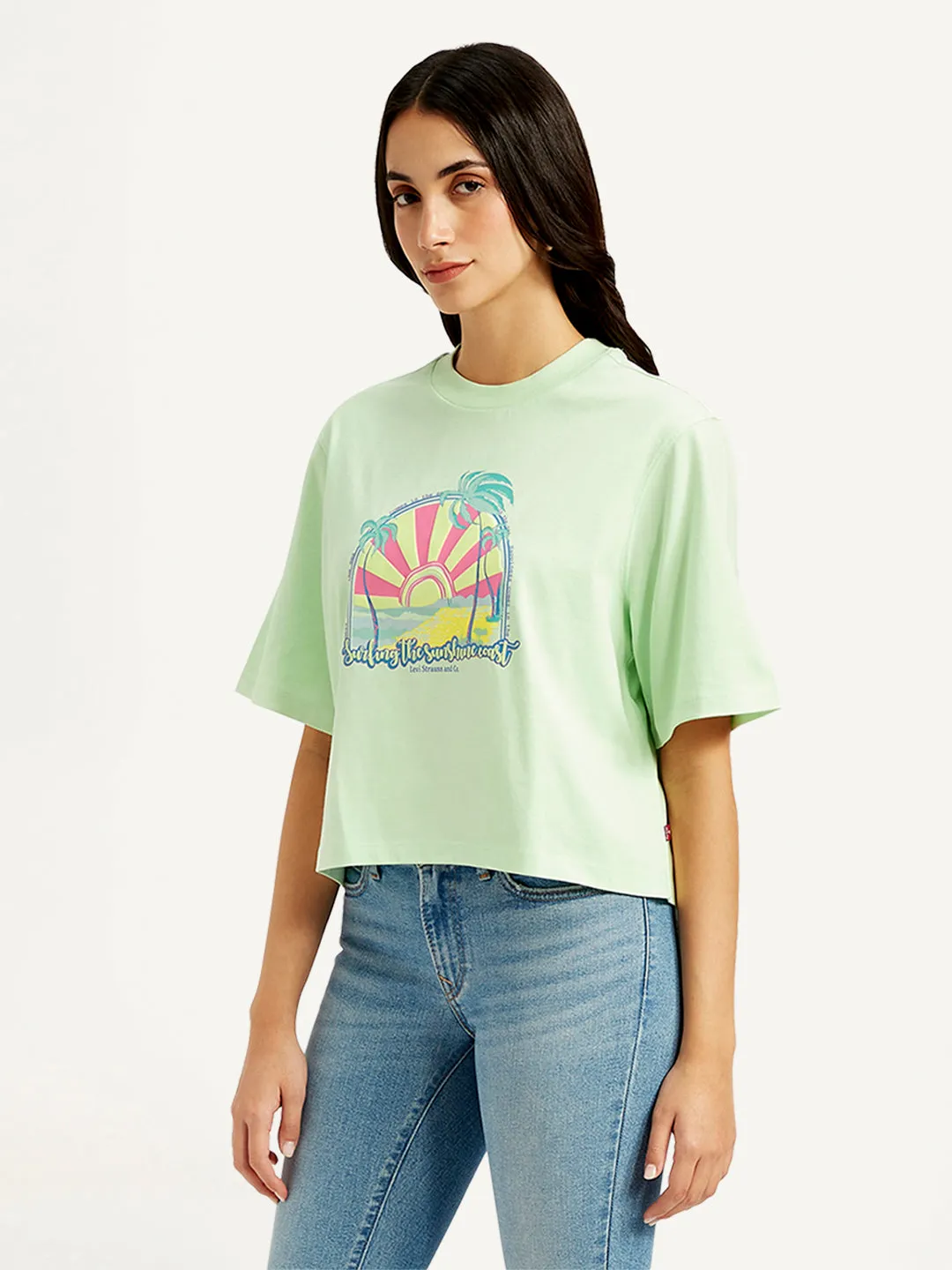 Women's Graphic Print Relaxed Fit T-shirts LEVI'S