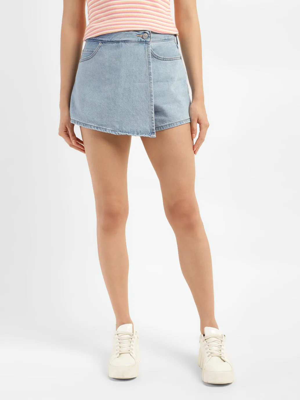 Women's High Rise BlueRegular Fit Skirt LEVI'S