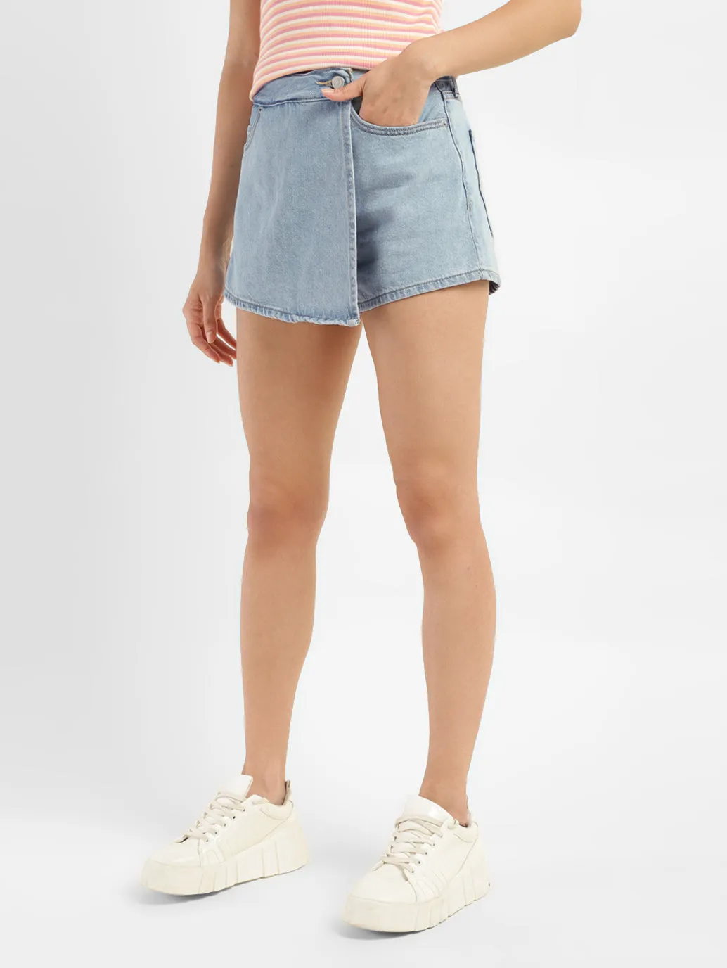 Women's High Rise BlueRegular Fit Skirt LEVI'S