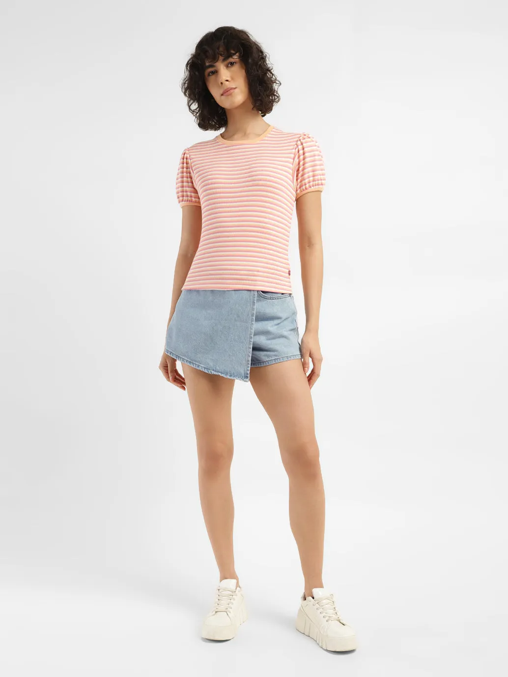 Women's High Rise BlueRegular Fit Skirt LEVI'S