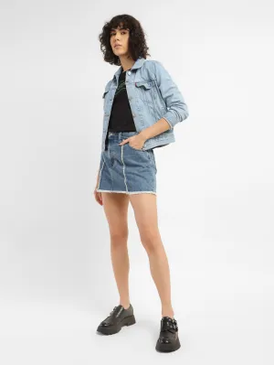 Women's High Rise BlueRegular Fit Skirt LEVI'S