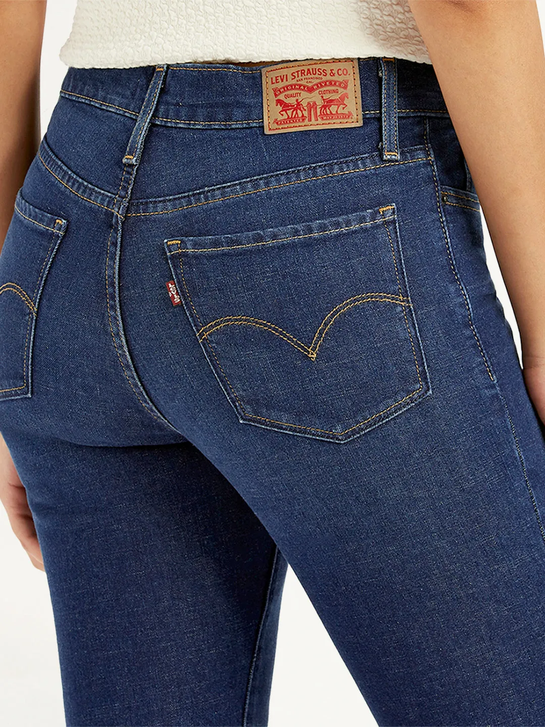 Women's Mid Rise 315 Bootcut Blue Jeans LEVI'S