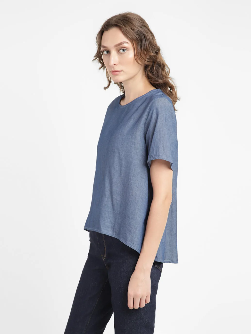 Women's Solid Round Neck Top LEVI'S