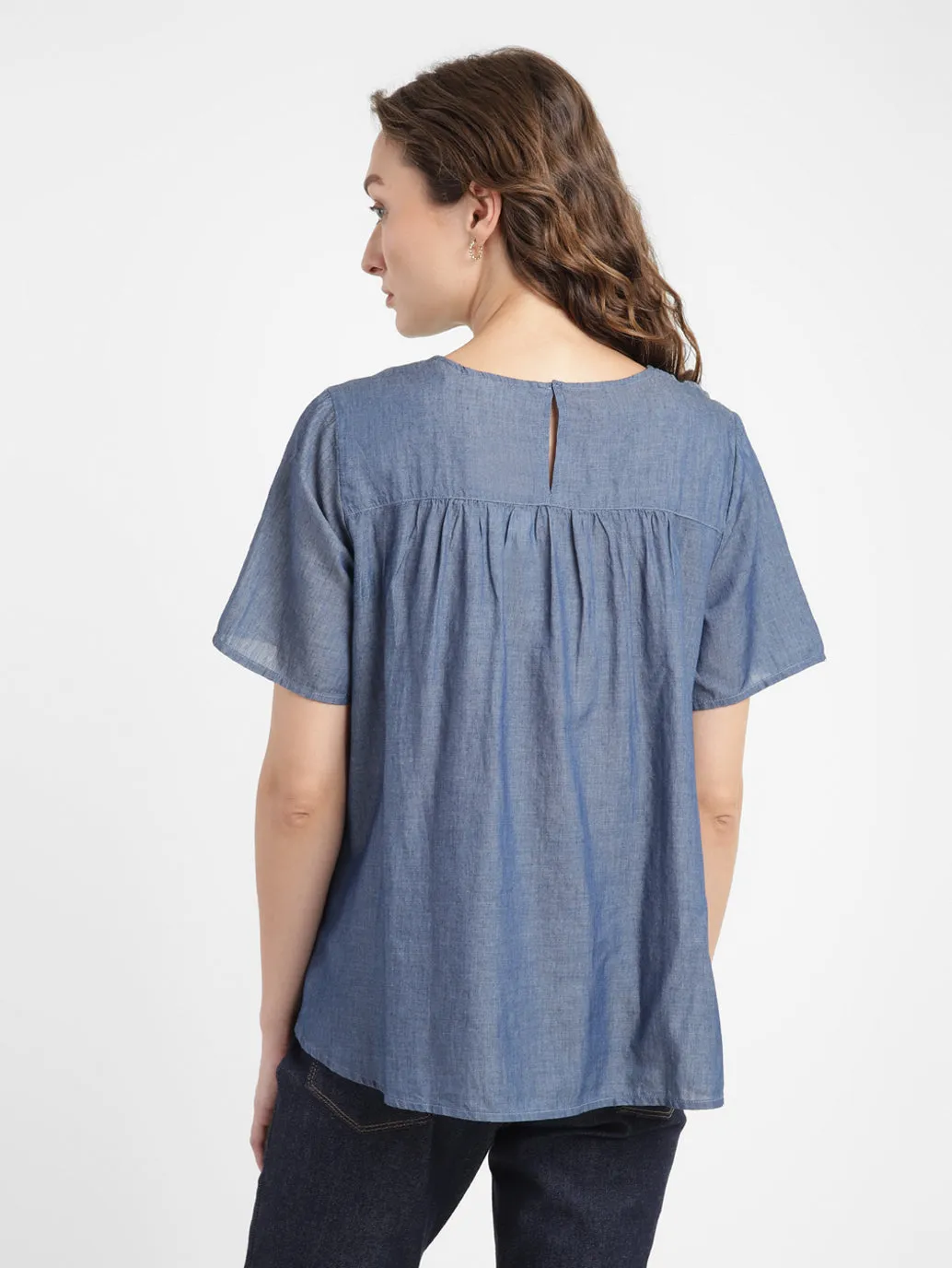 Women's Solid Round Neck Top LEVI'S