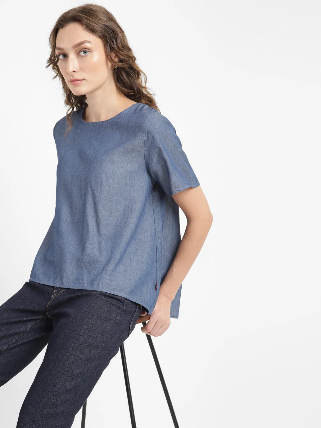 Women's Solid Round Neck Top LEVI'S