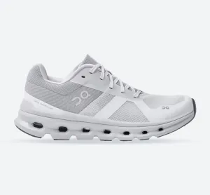 Women's Wide Fit On Cloudrunner Training Shoes - White/Frost