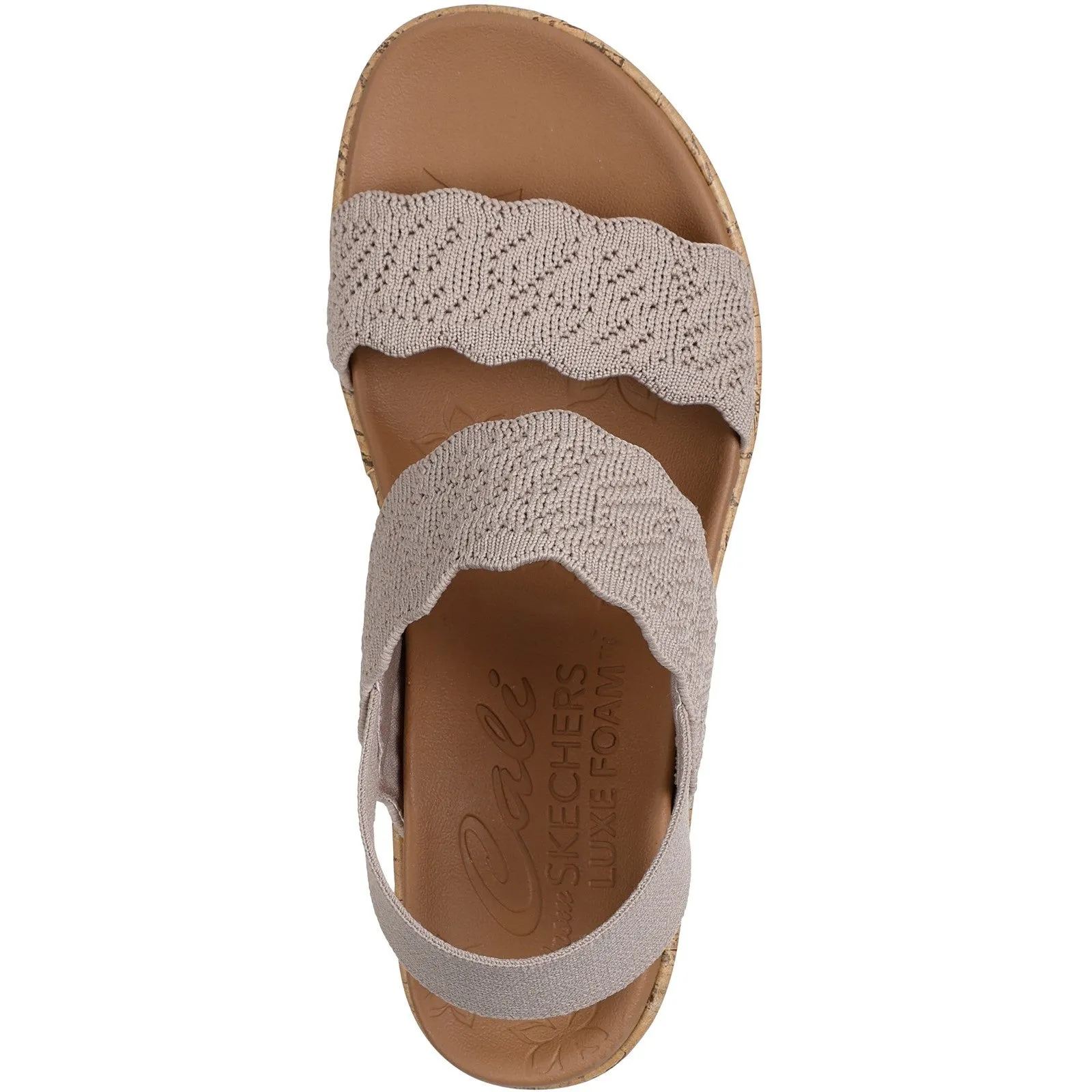 Women's Wide Fit Skechers 119591 Everlee Timeless Touch Sandals