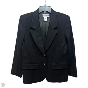 Wool Blazer By Pendleton In Black, Size: 6 P