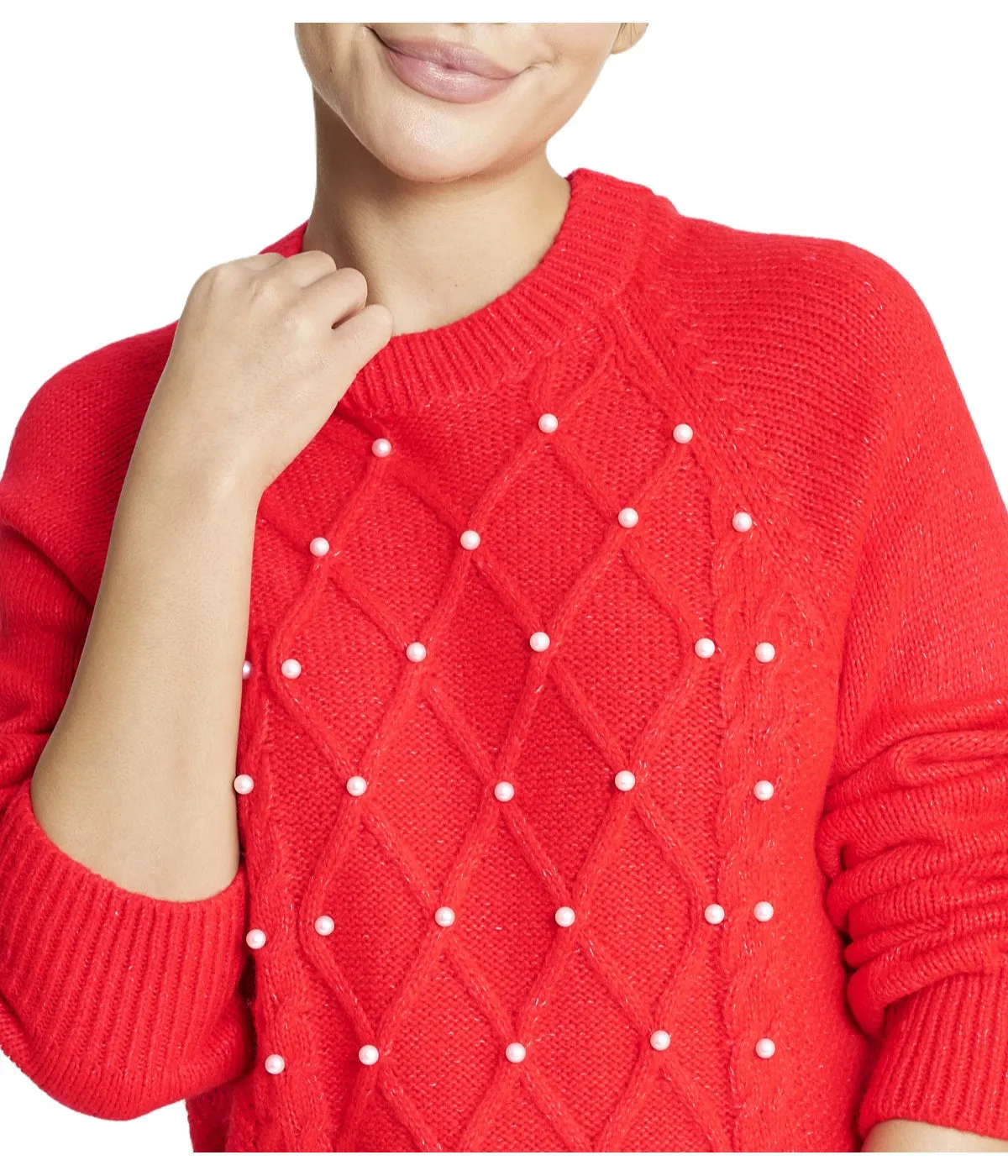 Worth Every Penny Embellished Cable Pullover  Last Chance!