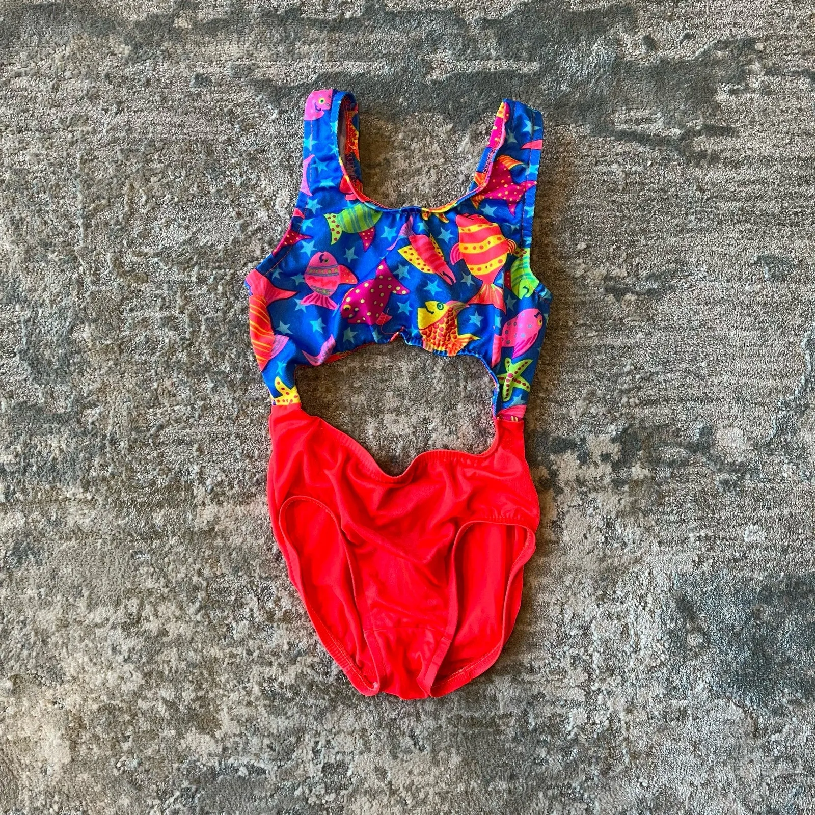 Worth Every Penny Vintage Girls One Piece Fish Bathing Suit 6 USA  Last Few Pieces!