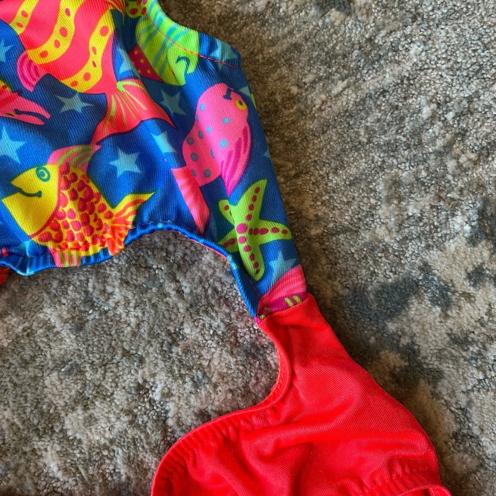 Worth Every Penny Vintage Girls One Piece Fish Bathing Suit 6 USA  Last Few Pieces!
